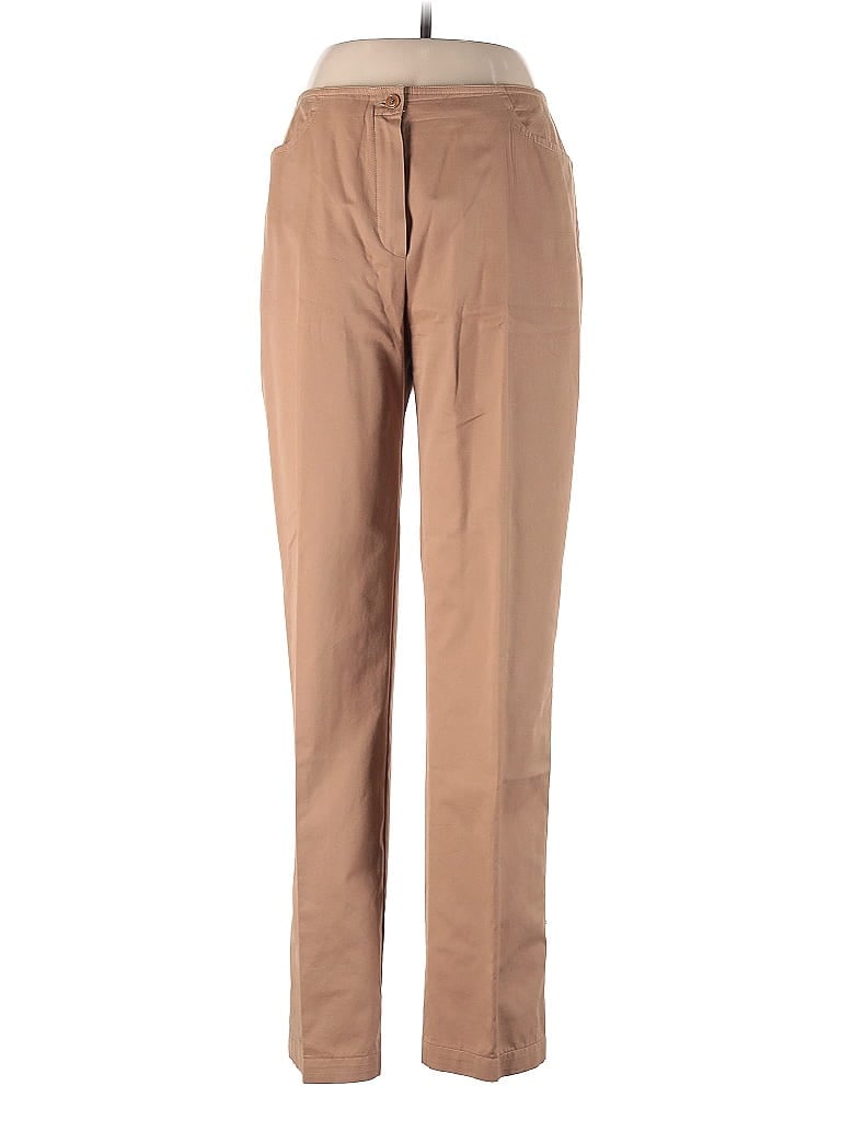 Armani Collezioni Solid Brown Dress Pants Size 12 - photo 1
