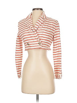 J.Crew 100% Cotton Tweed Pink Jacket Size 2