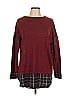 Egg Burgundy Long Sleeve Top Size L - photo 1