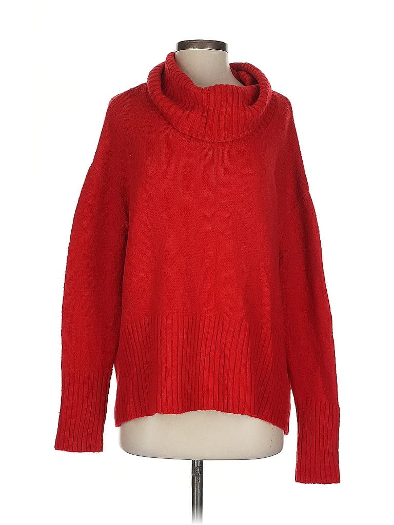 Pre-owned Rachel Zoe Tjx Turtleneck Sweater In Red