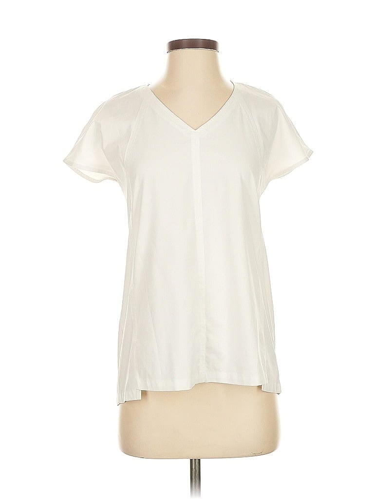 Click to view more detailed imagery on our partner's website Pre-owned Athleta Short Sleeve Blouse In White