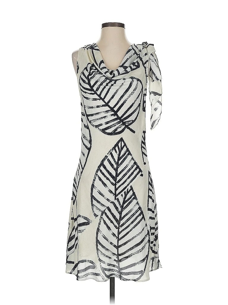 Pre-owned Nic + Zoe Casual Dress In White