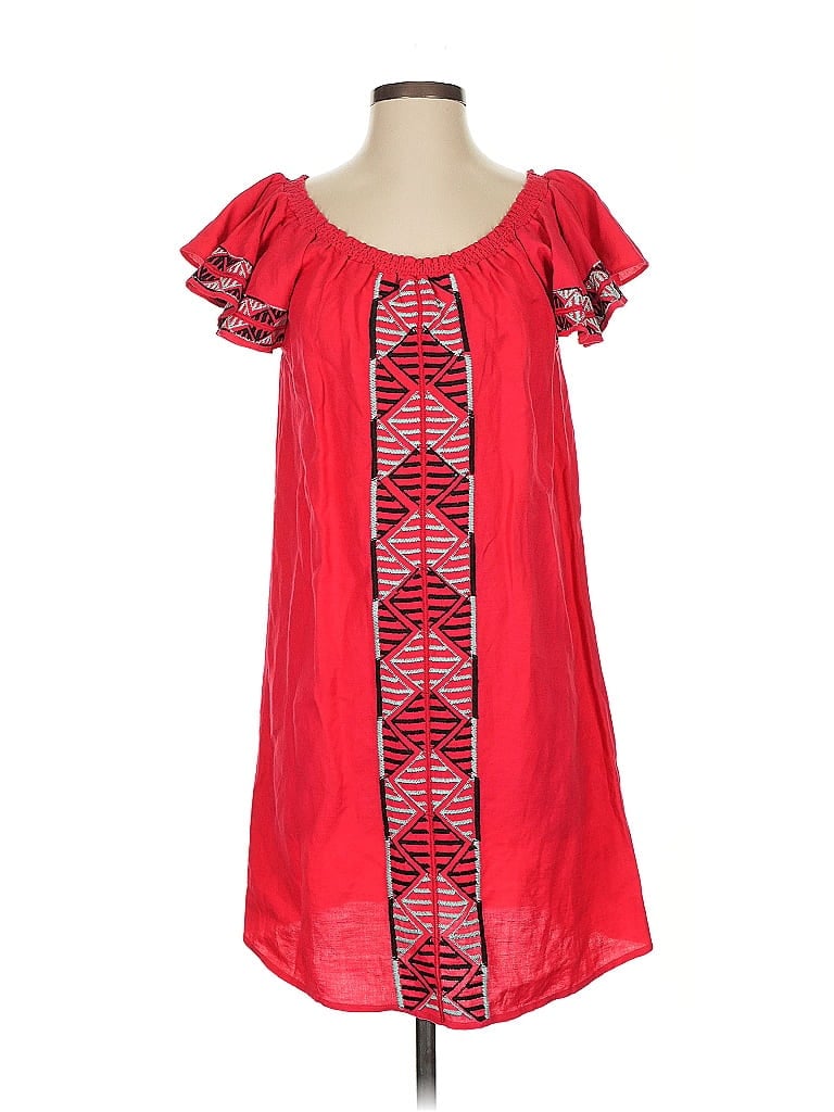 Pre-owned Context Exclusively For Lord & Taylor Casual Dress In Red