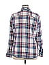 Foxcroft 100% Cotton Plaid Blue Long Sleeve Button-Down Shirt Size 16 - photo 2