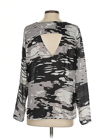 Parker Long Sleeve Silk Top (view 2)