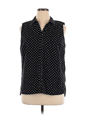 Erika Sleeveless Button-Down Shirt (view 1)
