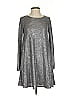 Dee Elle Metallic Silver Casual Dress Size XS - photo 1