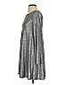 Dee Elle Metallic Silver Casual Dress Size XS - photo 5