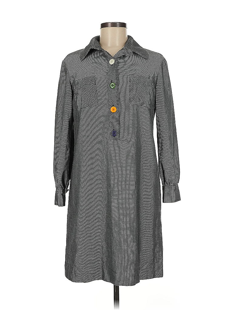Annelore Houndstooth Gray Casual Dress Size 8 - photo 1