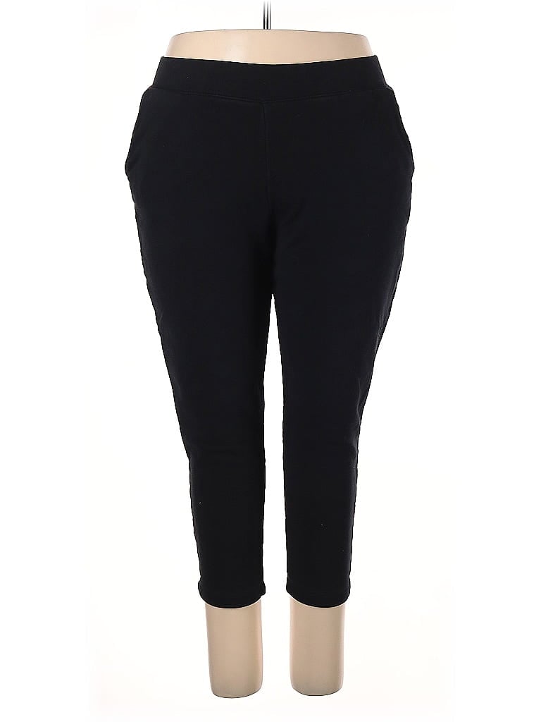Pre-owned Lands' End Active Pants In Black