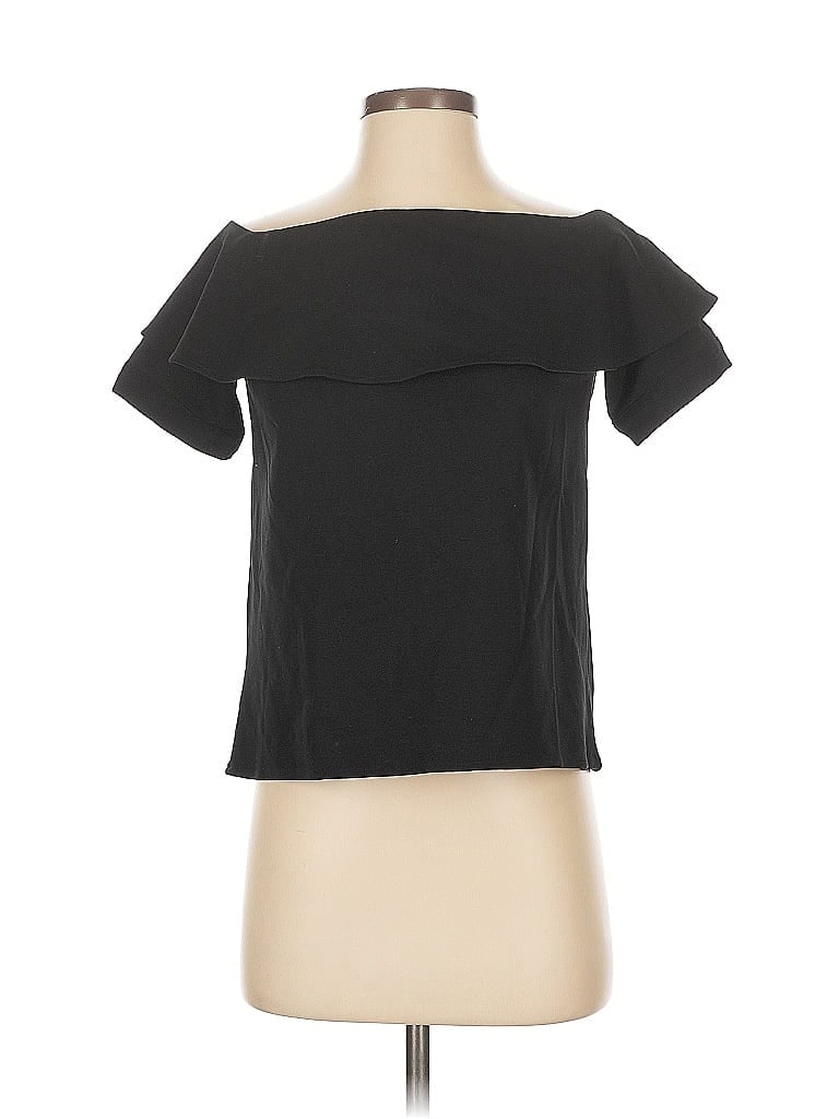 Pre-owned Ann Taylor Short Sleeve T-shirt In Black