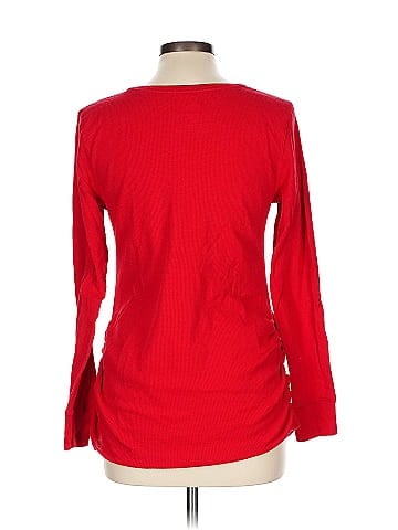 R | Label Long Sleeve Silk Top (view 2)
