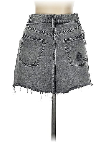 We the Free Denim Skirt (view 2)