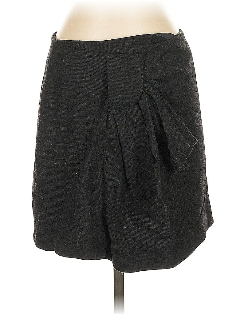 Pre-owned Alice And Olivia Alice + Olivia Wool Skirt In Black