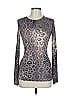 Les Copains Silver Brown Long Sleeve T-Shirt Size EU 42 / US 12 - photo 1