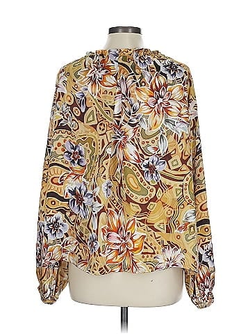Chacok Long Sleeve Silk Top (view 2)