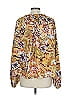 Chacok 100% Silk Gold Long Sleeve Silk Top Size L - photo 2