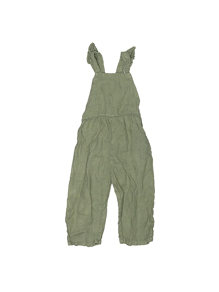 Zara Baby 100% Linen Green Dress Size 2 - photo 1