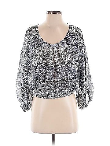 GUESS by Marciano 3/4 Sleeve Silk Top (view 1)