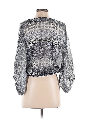 GUESS by Marciano 3/4 Sleeve Silk Top (view 2)