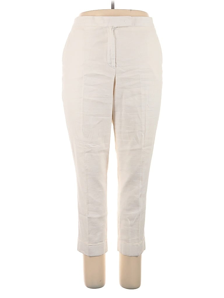 Pre-owned Ann Taylor Casual Pants In White