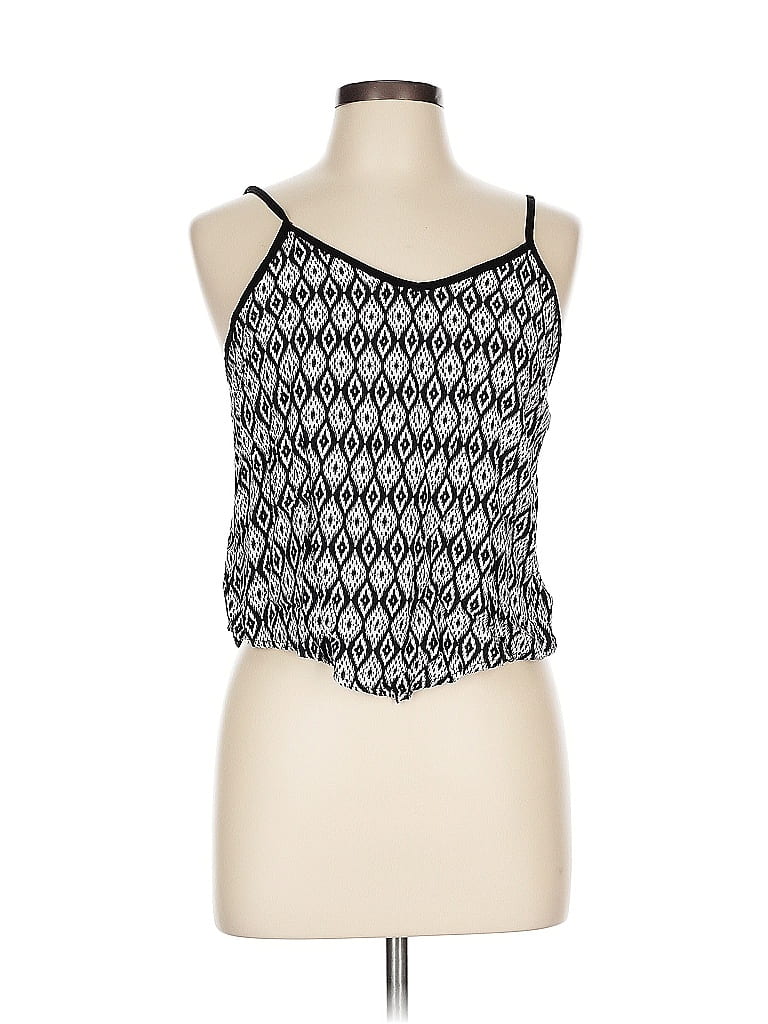 Pre-owned Xhilaration Sleeveless Blouse In Black