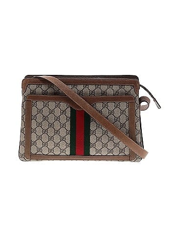 Vintage GG Supreme Web Stripe Crossbody Bag