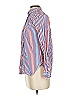 J.Crew 100% Cotton Stripes White Blue Long Sleeve Button-Down Shirt Size 00 - photo 5