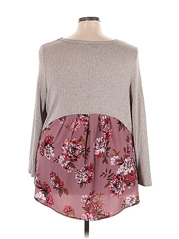 Sharagano Long Sleeve Top (view 2)