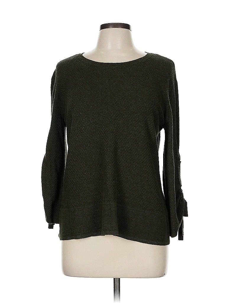Pre-owned Simply Vera Vera Wang Pullover Sweater In Green