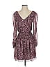 1.State 100% Polyester Paisley Burgundy Cocktail Dress Size XXS - photo 1