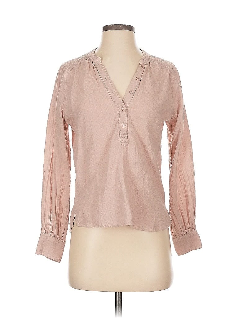 Pre-owned Abercrombie & Fitch Long Sleeve Blouse In Brown