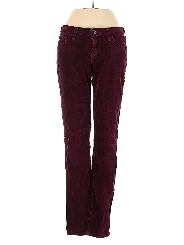 Pre-owned Adriano Goldschmied Casual Pants In Burgundy