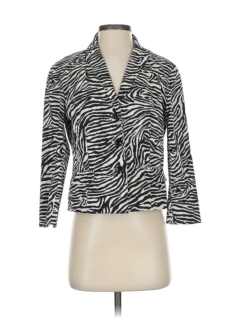 Pre-owned Bandolino Blazer Jacket In White