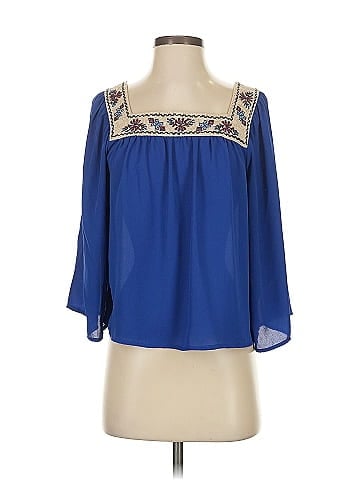 Flying Tomato 3/4 Sleeve Blouse (view 1)