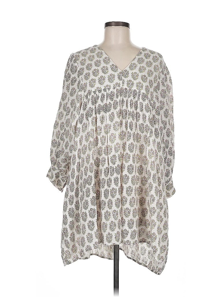 Anaak 100% Cotton Ivory Casual Dress Size Med (2) - photo 1