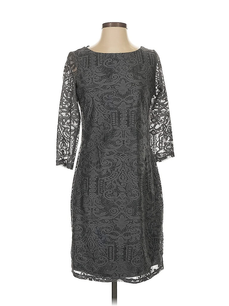 Pre-owned H&m Cocktail Dress In Gray