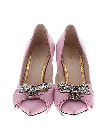 Gucci Queen Margaret Embellished Leather Pumps (view 2)