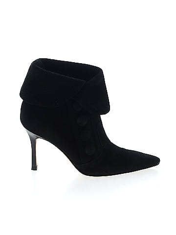 Manolo Blahnik Suede Ankle Boots (view 1)