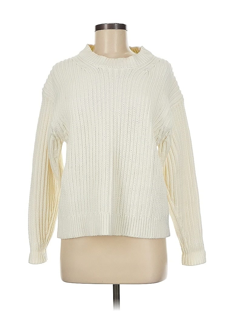 Pre-owned Rhythm Pullover Sweater In White