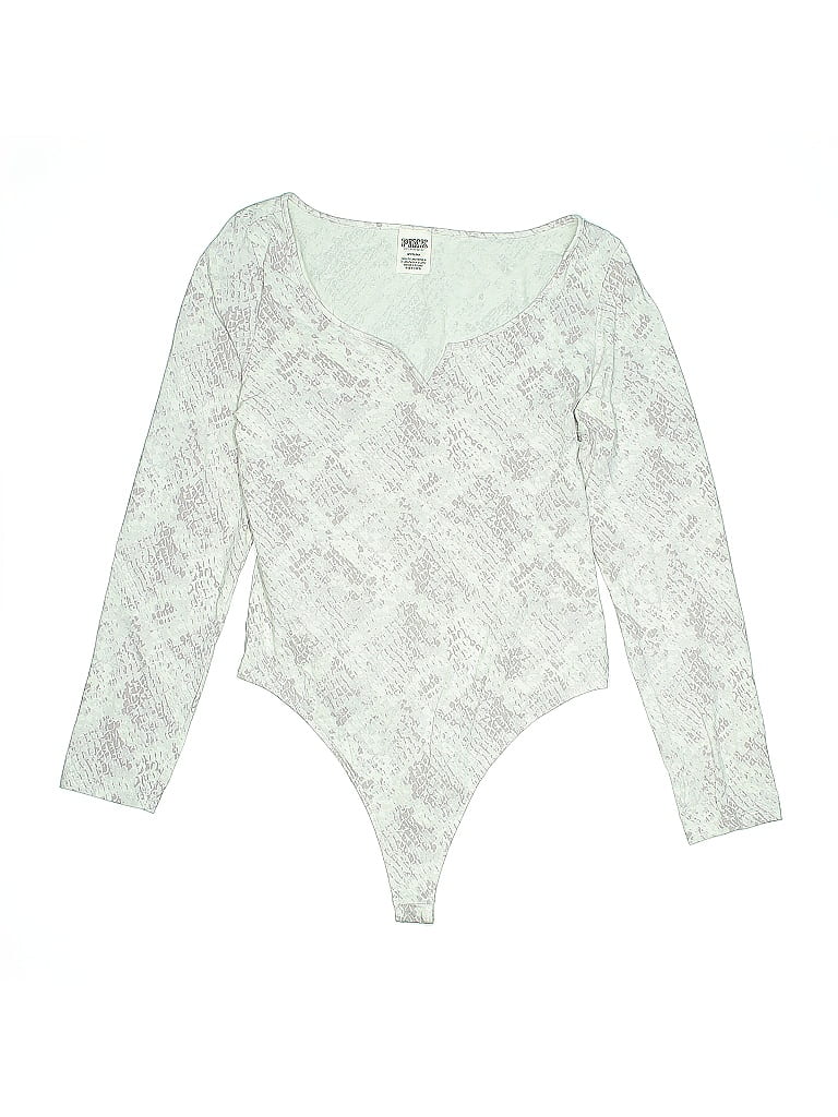 Pre-owned Victoria's Secret Pink Bodysuit In White