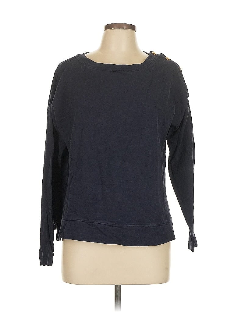 Pre-owned Ann Taylor Loft Long Sleeve T-shirt In Black