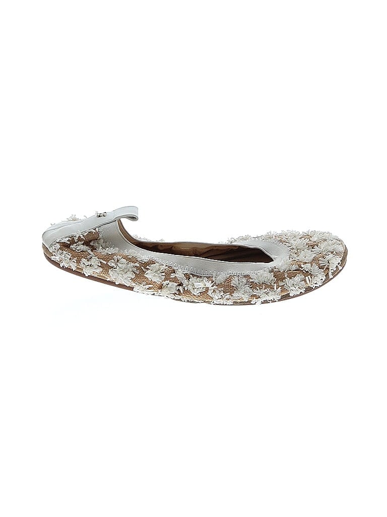 Yosi Samra Paisley Ivory Flats Size 8 - photo 1