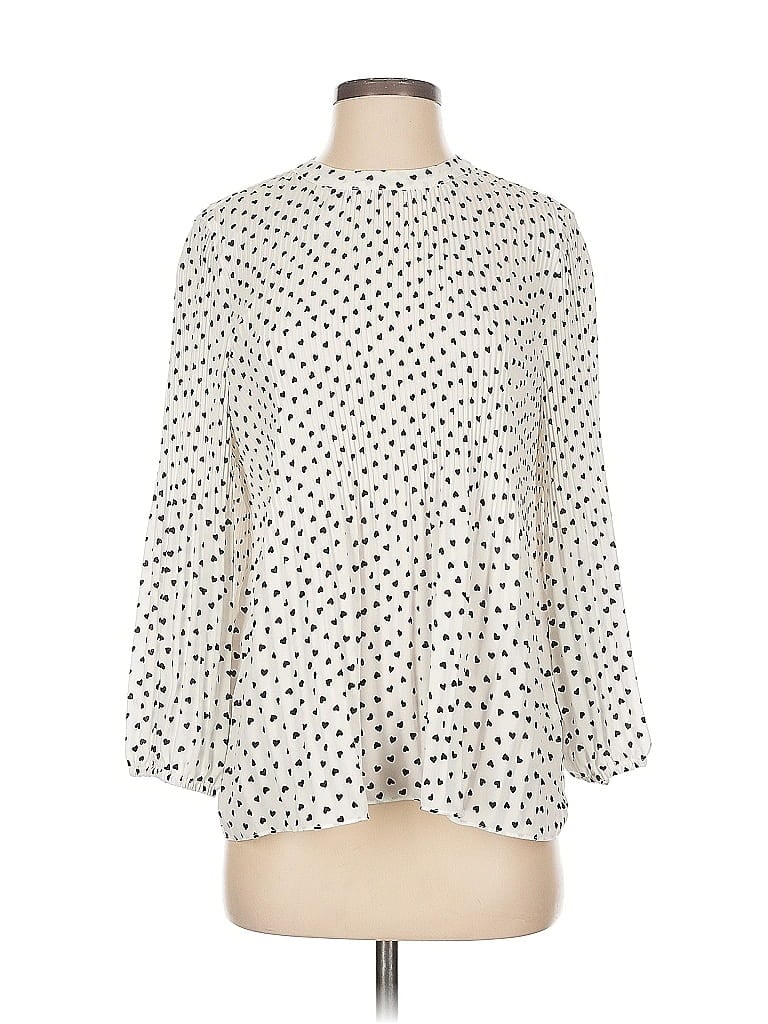 Pre-owned Adrianna Papell 3/4 Sleeve Blouse In White