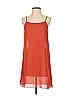 See By Chloé 100% Polyester Solid Orange Red Casual Dress Size EU (FR) 36 / US 4 - photo 1