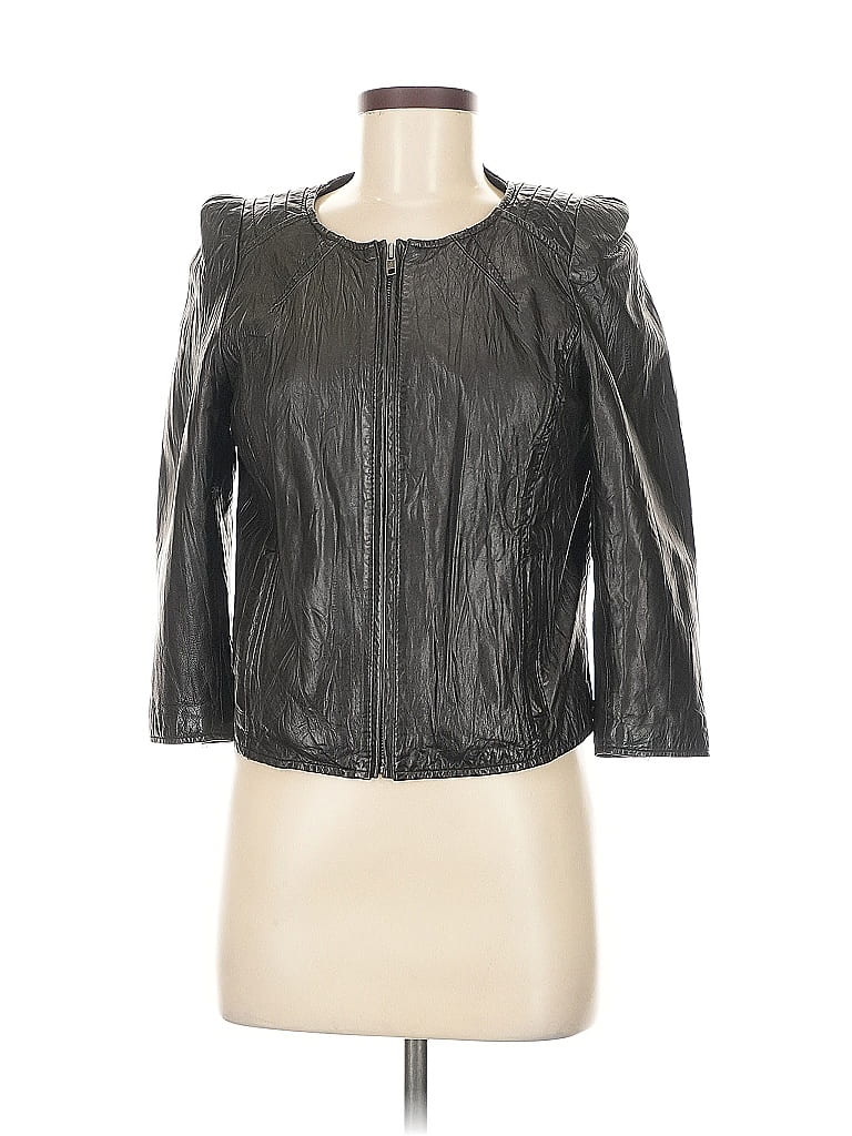 Mike & Chris 100% Leather Black Leather Jacket Size M - photo 1