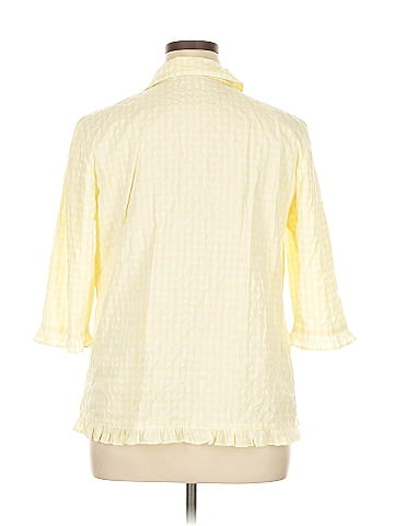 D&Co. 3/4 Sleeve Button-Down Shirt (view 2)