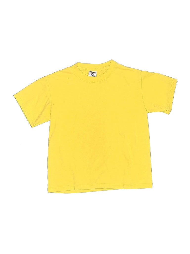 Jerzees Solid Yellow Short Sleeve T-Shirt Size 10 - photo 1
