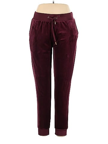 White Mark Velour Pants (view 1)
