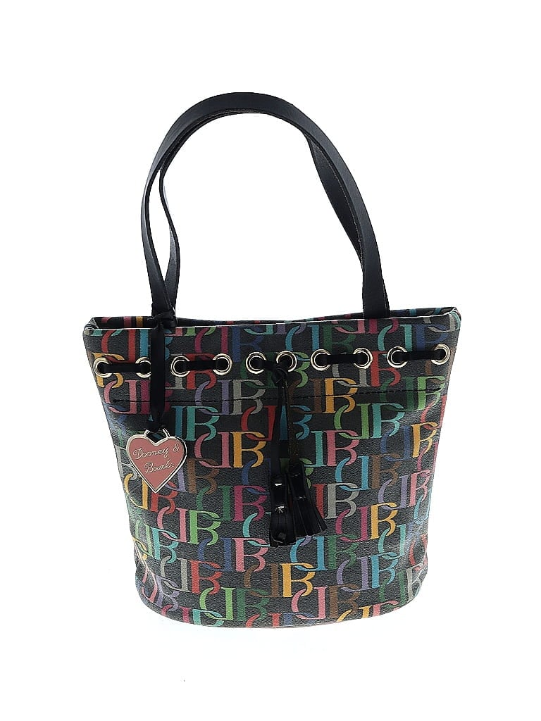 Dooney & Bourke Hearts Green Black Bucket Bag One size - photo 1